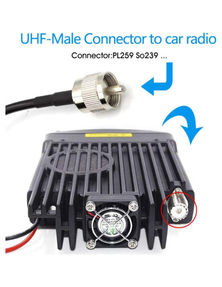 Antena Banda Dual TengKo HH-N2RS 400-470MHz VHF UHF con Base Magnética