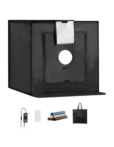 Caja de Luz Fotográfica Happybuy 50x50cm 160 LED 3000-5600K