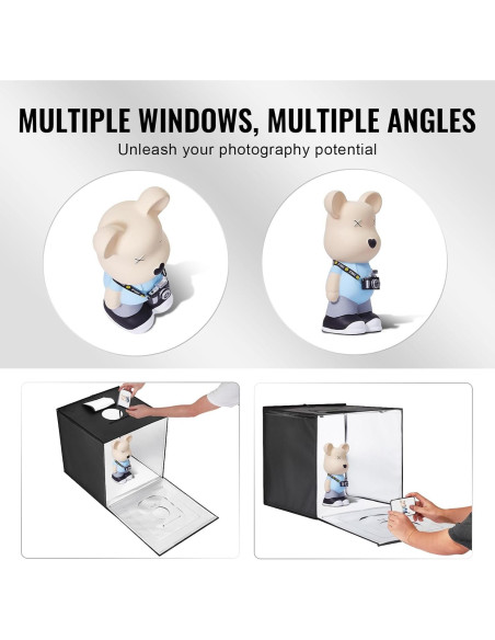 Caja de Luz Fotográfica Happybuy 50x50cm 160 LED 3000-5600K