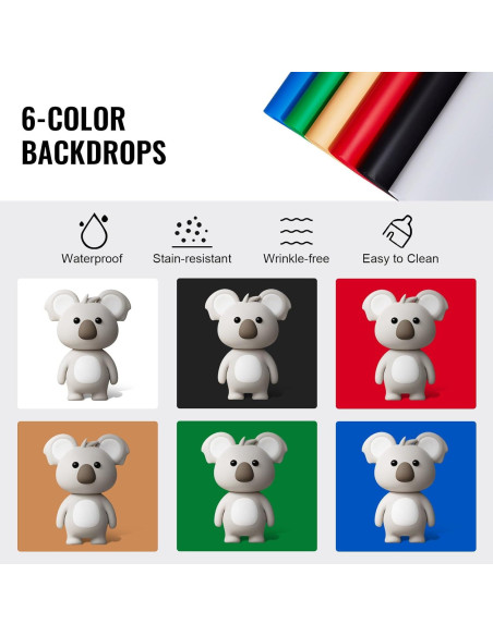 Caja de Luz Fotográfica Happybuy 50x50cm 160 LED 3000-5600K