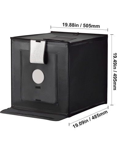 Caja de Luz Fotográfica Happybuy 50x50cm 160 LED 3000-5600K