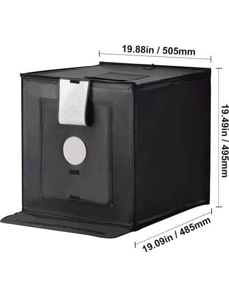 Caja de Luz Fotográfica Happybuy 50x50cm 160 LED 3000-5600K