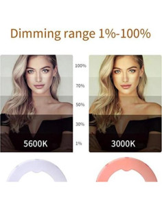 Anillo de Luz LED 18" 65W GSKAIWEN con Soporte y Bolsa 2