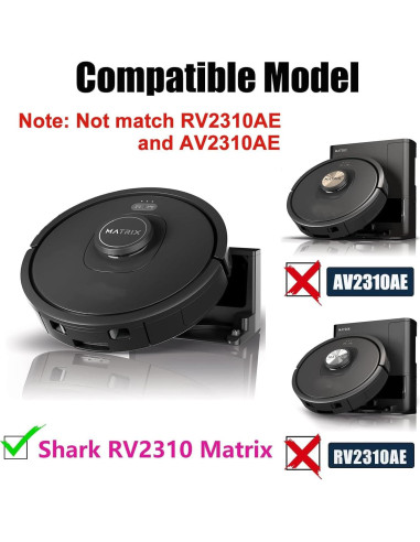 4 Filtros de Reemplazo para Aspiradora Robot Shark RV2310