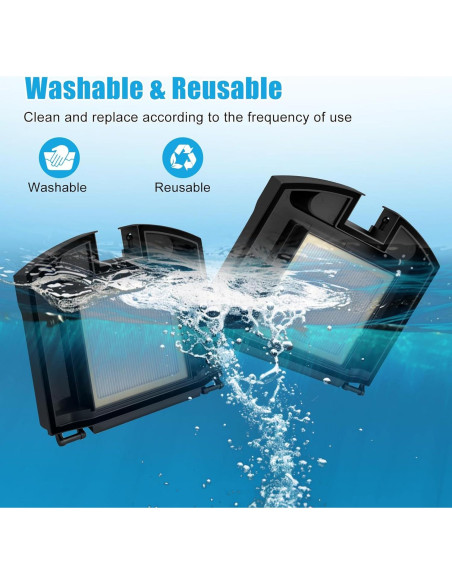 4 Filtros de Reemplazo para Aspiradora Robot Shark RV2310