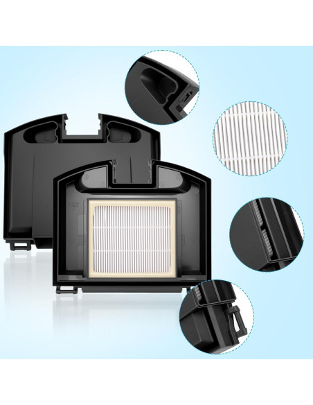 4 Filtros de Reemplazo para Aspiradora Robot Shark RV2310