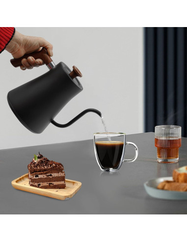 Hervidor Eléctrico Treliamd Cuello de Ganso 1200W Negro