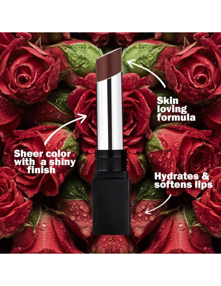 Bálsamo Labial Hidratante Transparente POPCODE Rosa Negra 17.8g