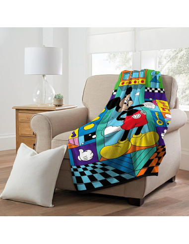Manta Micro Raschel Mickey Mouse Northwest 116x152 cm
