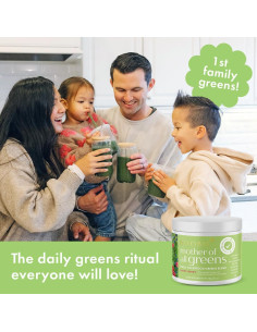 Boobie Polvo de Super Verdes Diario 30 Porciones Sabor Baya 2