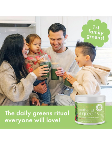 Boobie Polvo de Super Verdes Diario 30 Porciones Sabor Baya