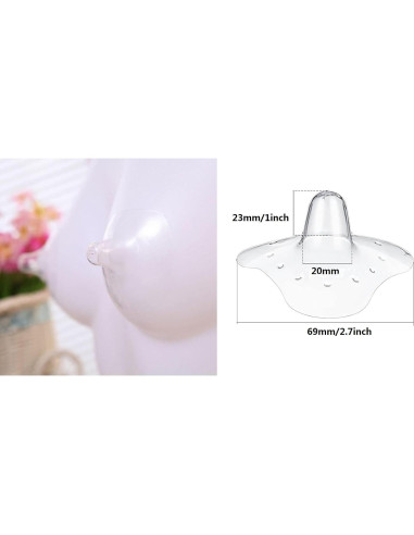 Protectores de Pezones para Lactancia Premium Nippleshield 20mm - 2 Piezas