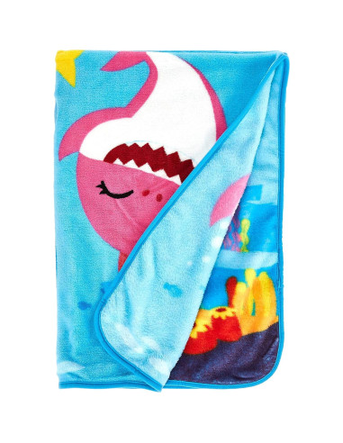 Manta Musical Baby Shark 100% Poliéster 76x109 cm