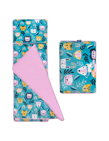 Alfombra de Siesta de Peluche Wildkin - Animal de Fiesta 146x51cm