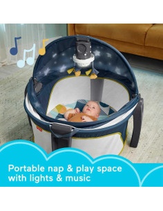 Cuna portátil Deluxe Fisher-Price HNB35 con proyector y música 2