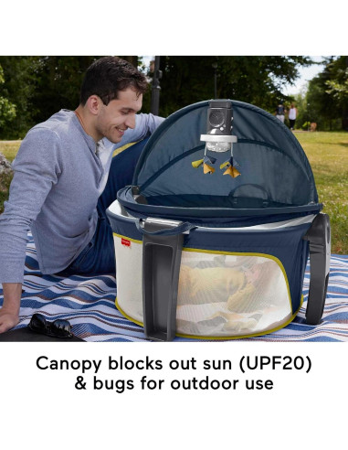 Cuna portátil Deluxe Fisher-Price HNB35 con proyector y música