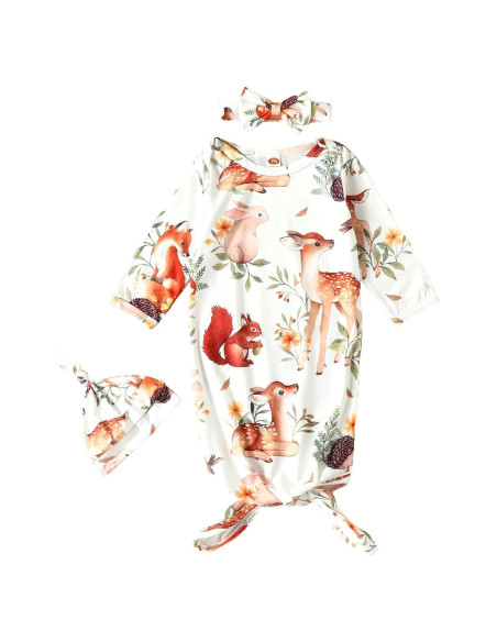 Conjunto de Pijama para Bebé AMAWMW Gato Dormilón 0-6 Meses