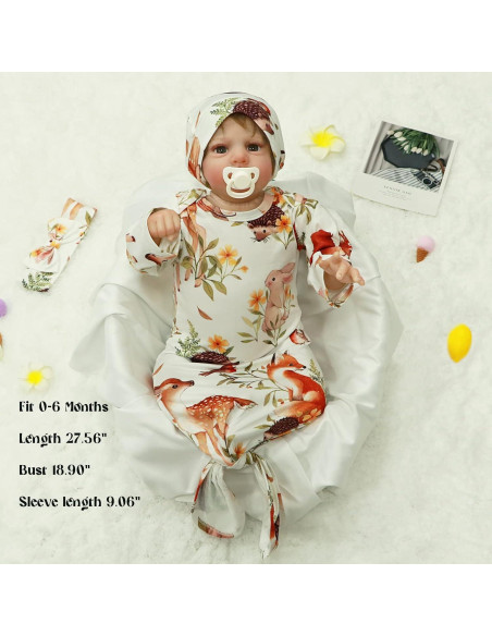 Conjunto de Pijama para Bebé AMAWMW Gato Dormilón 0-6 Meses