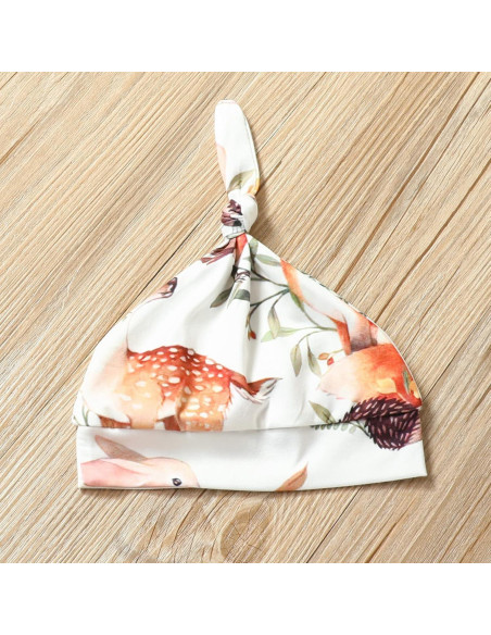 Conjunto de Pijama para Bebé AMAWMW Gato Dormilón 0-6 Meses