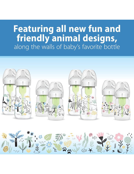 Biberón Anti-Cólico Dr. Brown's 9oz (270mL) 2-Pack Dino