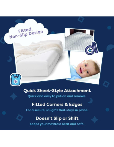 Cubierta de colchón impermeable Moonlight Little Dreamer 61x97cm