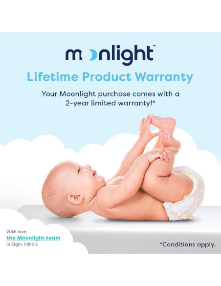 Cubierta de colchón impermeable Moonlight Little Dreamer 61x97cm