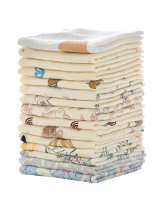 Toallitas para Bebé MUKIN de Algodón Natural 30x30 cm - 15 Piezas