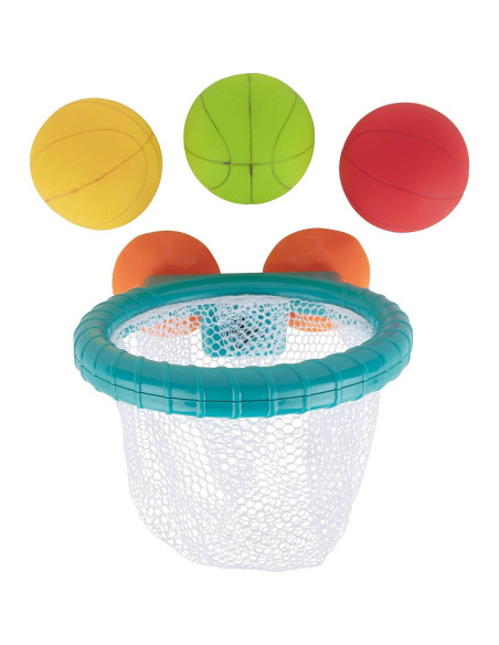 Juego de Baño Edushape Canasta de Baloncesto con 3 Pelotas