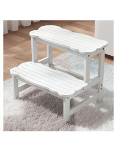 Escalera COSYLAND para Niños 2 Pasos Antideslizante Bambú