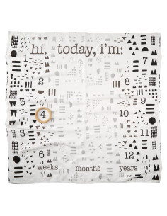 Manta de Hitos 100% Algodón Orgánico HonestBaby con Anillo