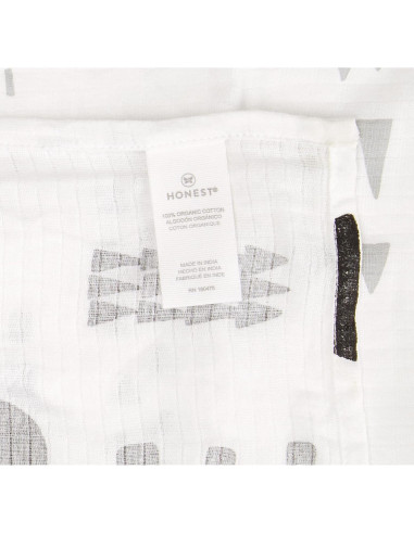 Manta de Hitos 100% Algodón Orgánico HonestBaby con Anillo