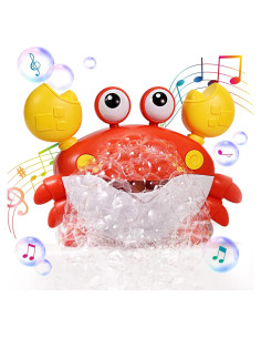 Cangrejo Hacedor de Burbujas Deejoy con Música para Baño
