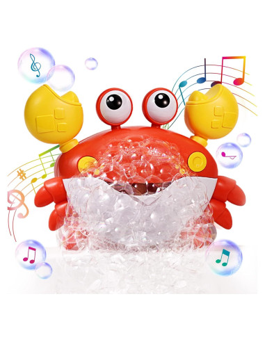 Cangrejo Hacedor de Burbujas Deejoy con Música para Baño