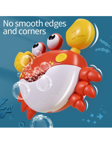 Cangrejo Hacedor de Burbujas Deejoy con Música para Baño