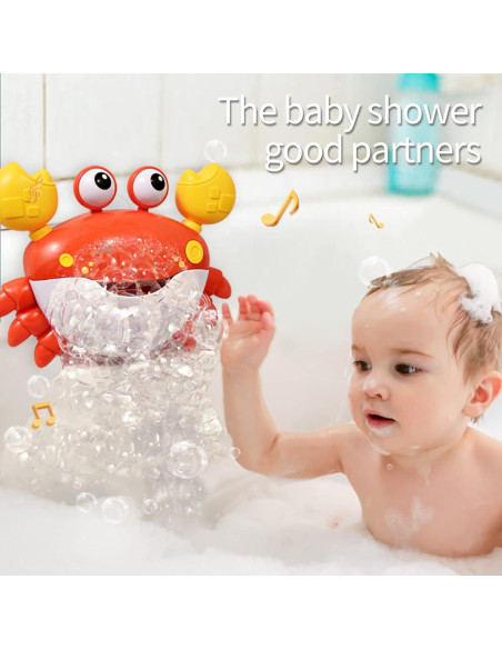 Cangrejo Hacedor de Burbujas Deejoy con Música para Baño
