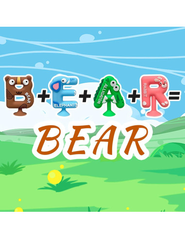 26 Juguetes de Baño ONKULL para Aprender Letras 3-12 Años