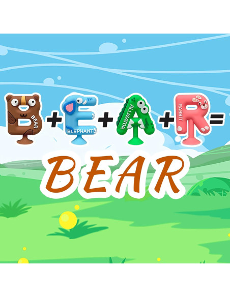 26 Juguetes de Baño ONKULL para Aprender Letras 3-12 Años