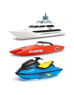 Juguetes de Baño SplashEZ - Barcos Flotantes Sin Moho - Paquete de 3