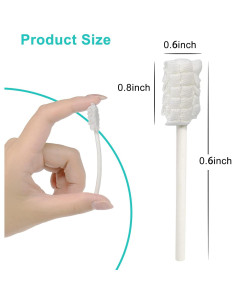 Limpiador de Lengua Desechable Bebés jjovce 100 Unidades 2