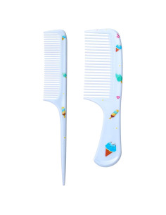 Juego de 2 Peines Mini Azul Xinjoduz para Todo Tipo de Cabello