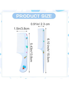 Juego de 2 Peines Mini Azul Xinjoduz para Todo Tipo de Cabello 2