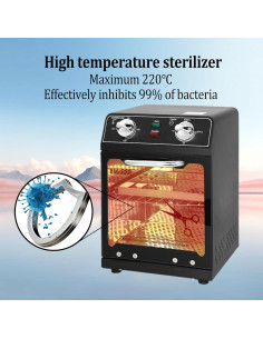 Esterilizador de Calor Seco Henlivy 8L 220C con Temporizador 2