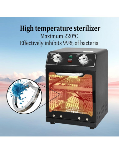 Esterilizador de Calor Seco Henlivy 8L 220C con Temporizador