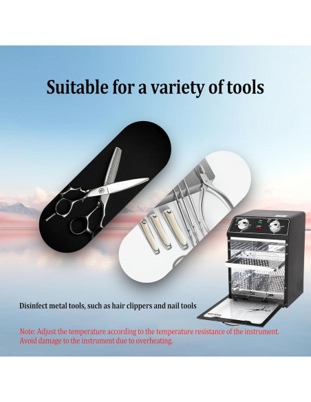 Esterilizador de Calor Seco Henlivy 8L 220C con Temporizador