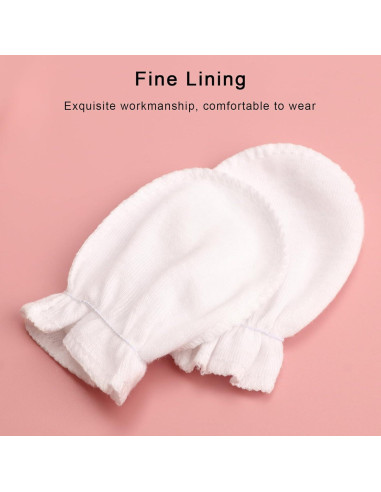 Manoplas de Algodón Orgánico para Bebés 0-6 Meses AQOKKA