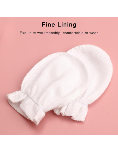 Manoplas de Algodón Orgánico para Bebés 0-6 Meses AQOKKA