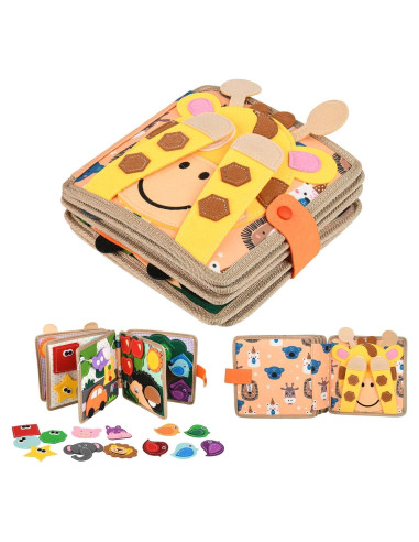 Libro Ocupado Montessori Ciervo - Actividades Silenciosas 3D