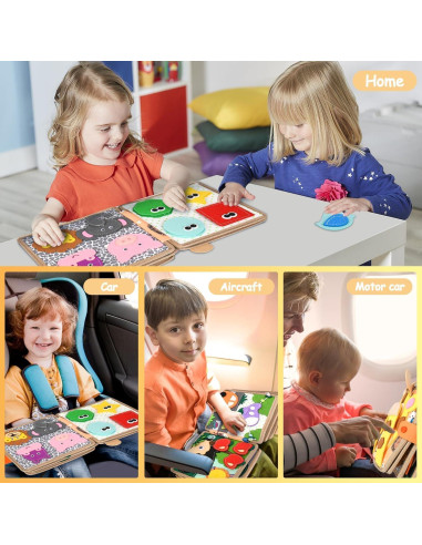 Libro Ocupado Montessori Ciervo - Actividades Silenciosas 3D