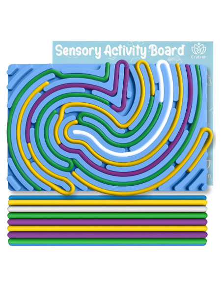 Tablero Sensorial de Silicona Cruleen 18 Cuerdas Azul 17.5x10.9cm