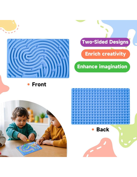 Tablero Sensorial de Silicona Cruleen 18 Cuerdas Azul 17.5x10.9cm